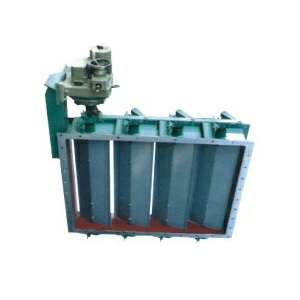 电动矩形百叶式调节蝶阀 电动矩形百叶式调节蝶阀