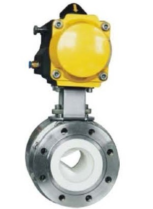 气动V型陶瓷球阀 气动V型陶瓷球阀